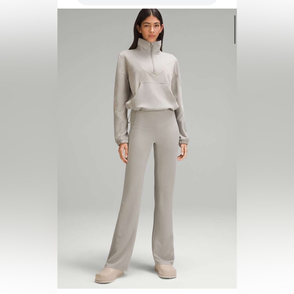 Lululemon Brushed Softstreme Ribbed Zip Flared Pant 32.5"